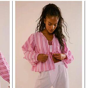 Free People Brunch Babe Blouse sz XL